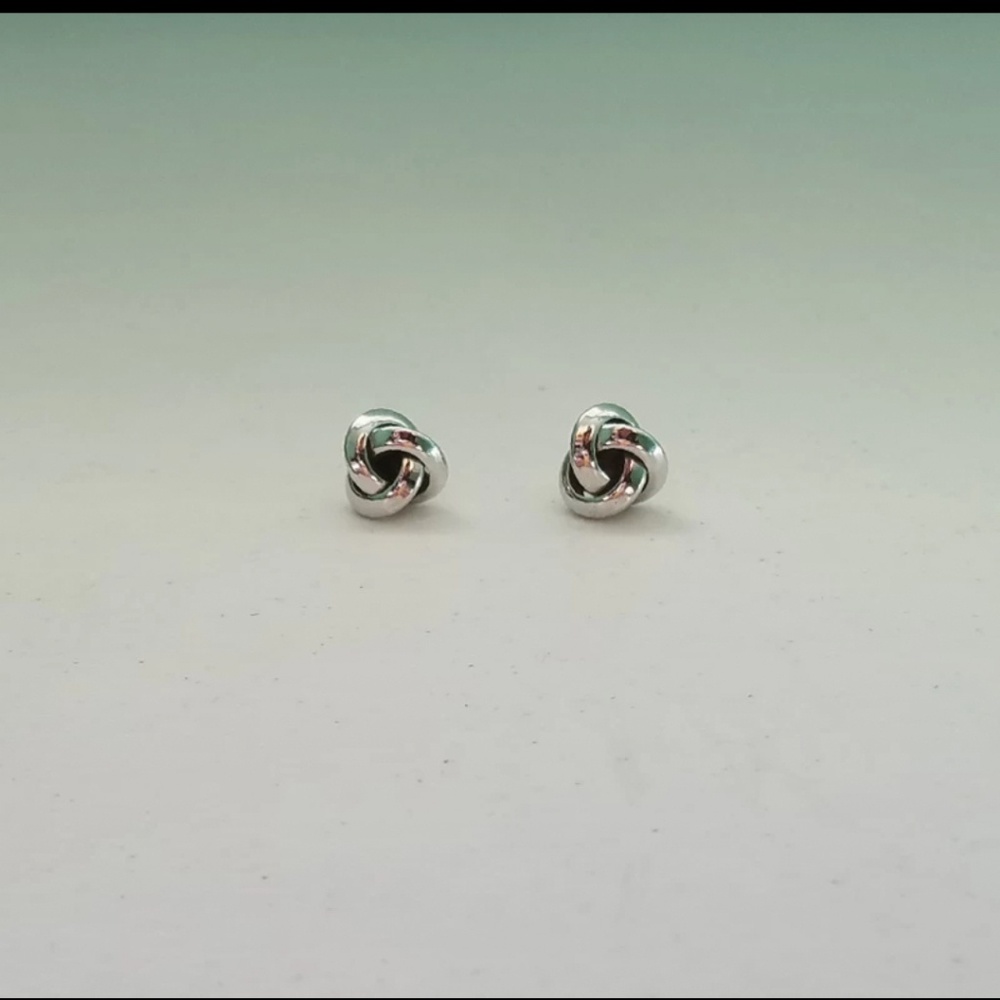 vintage Silver Infinity Earrings